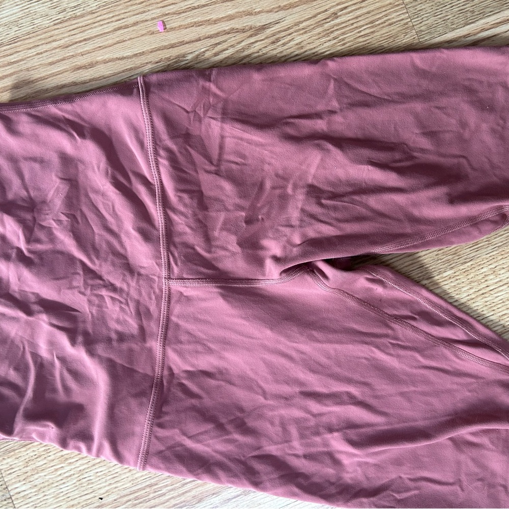 Lululemon briar rose Pink High-Waisted align biker shorts